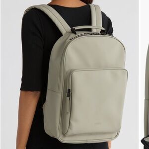NWT Rains Large Bookday waterproof backpack in drift
